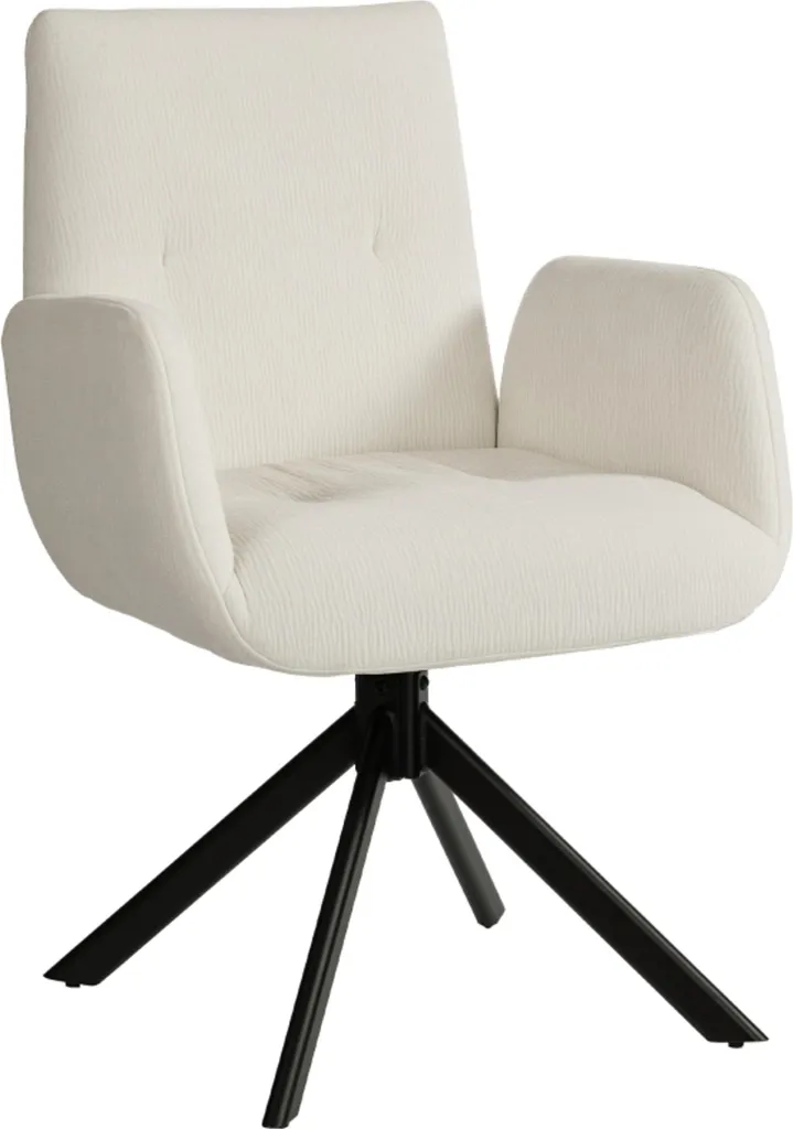 Fauteuil de salon pivotant confortable pour lecture et coin détente