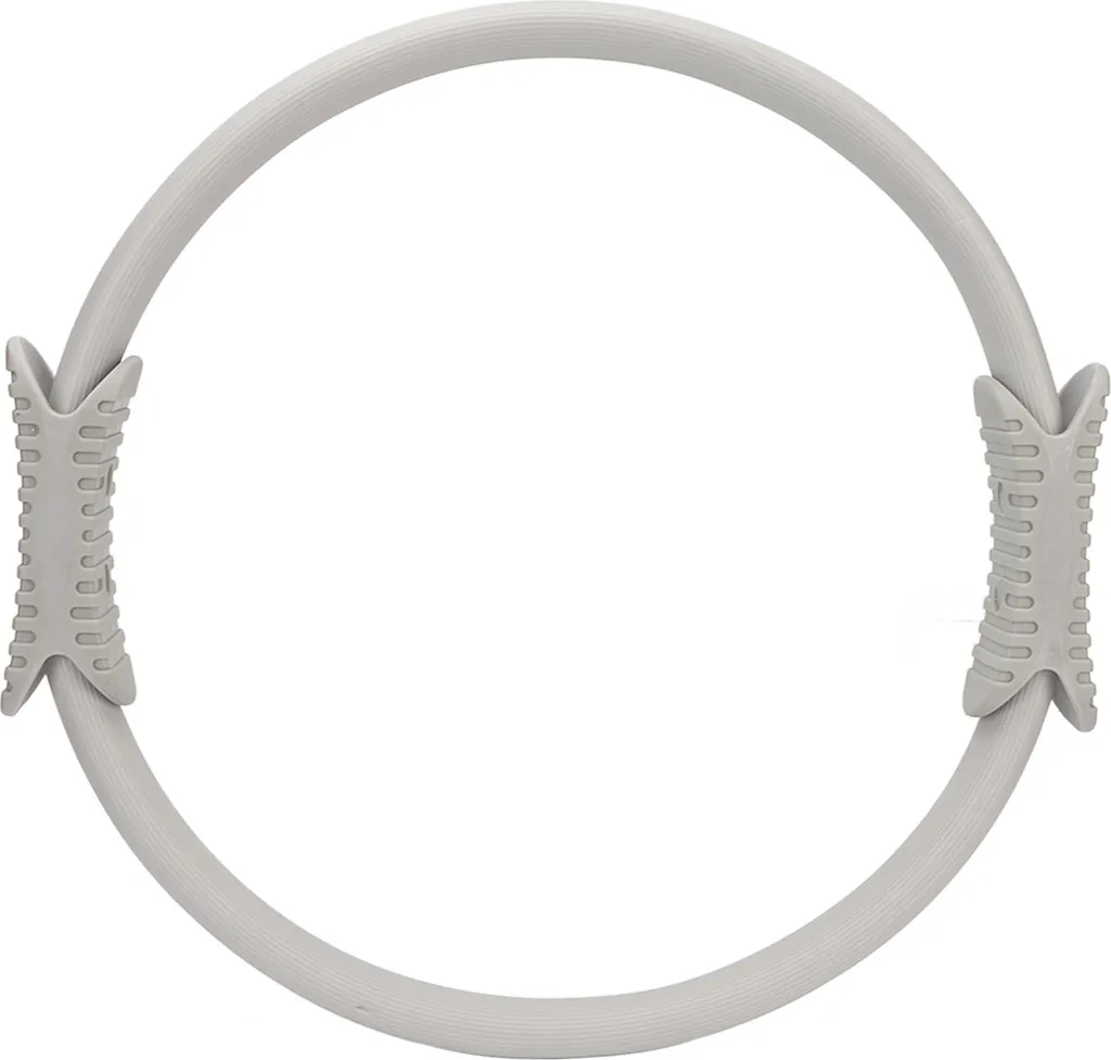 Cercle Pilates avec Rembourrage Mousse Anneau de Fitness Gris pour Yoga