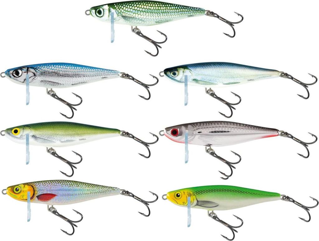Salmo Thrill Wobbler sinkend, Salmo Farben:Silver Halo, Produktbild 