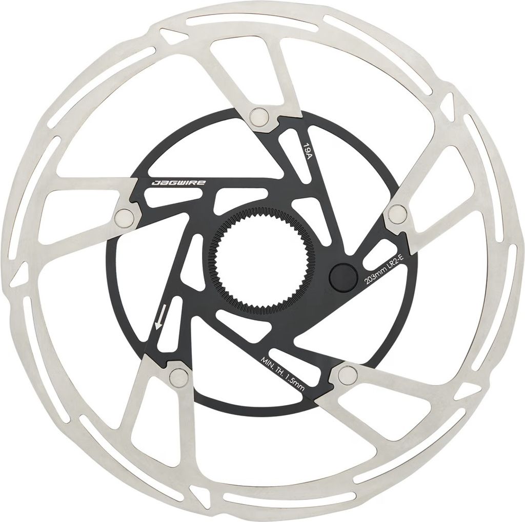 Jagwire Pro LR2-E Disc Brake Rotor w/Magnet Center Lock Disc 203.0 Center Lock Bremsscheibe