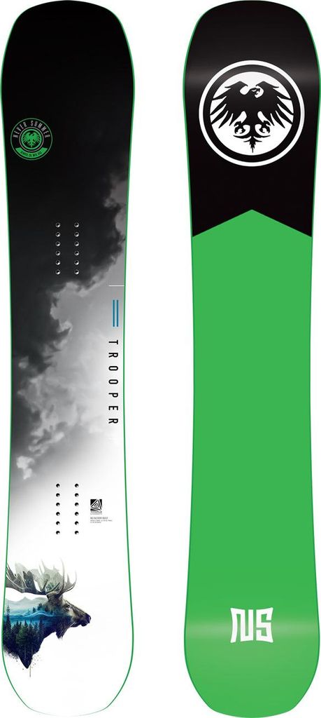 Never Summer All Mountain Snowboard Trooper, Größe:164 Wide, Farben:board