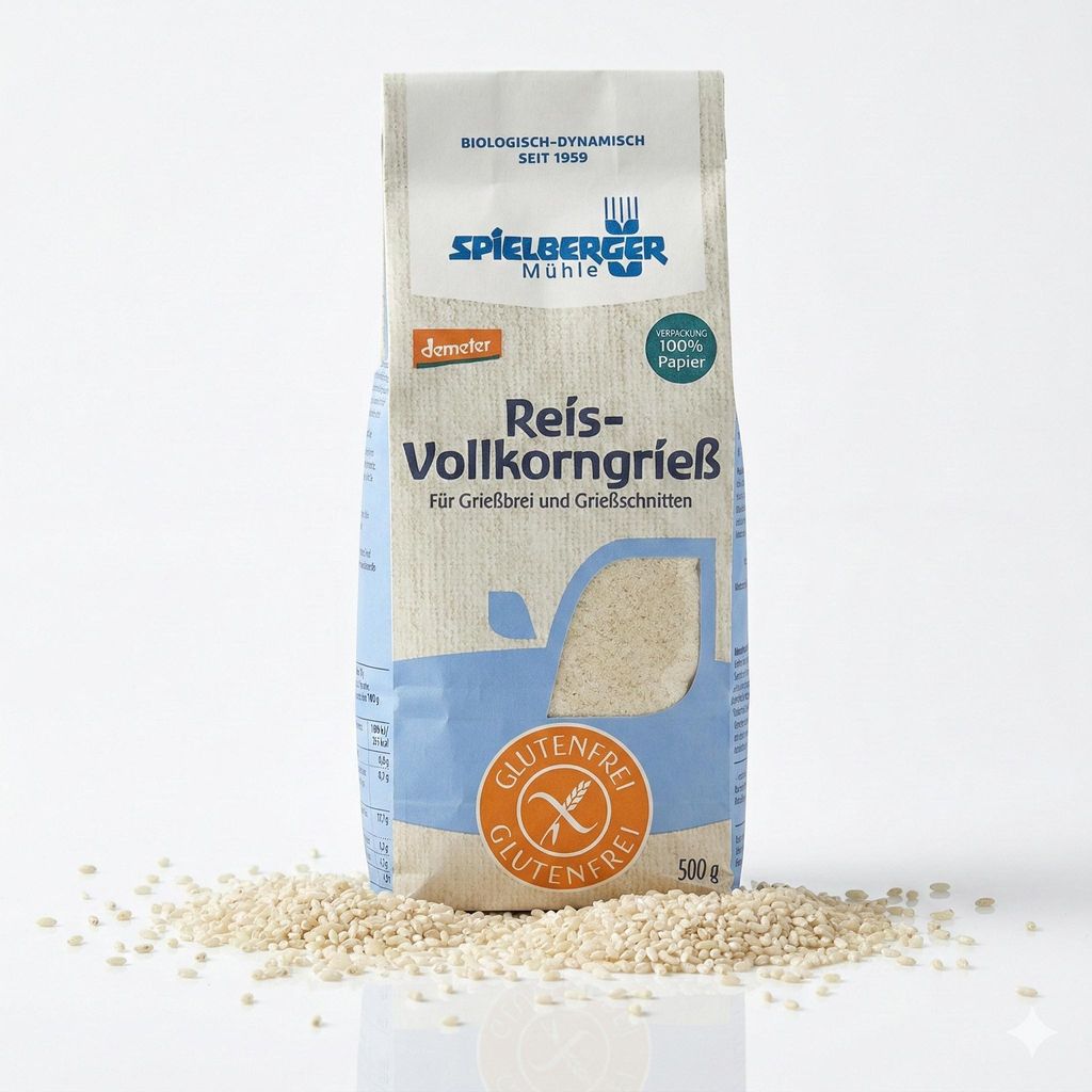 Semolino di riso integrale senza glutine 500g Immagine del prodotto 