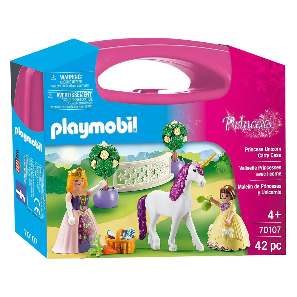 PLAYMOBIL 70107 Valise de Princesse pour Jouer Partout avec sa Licorne