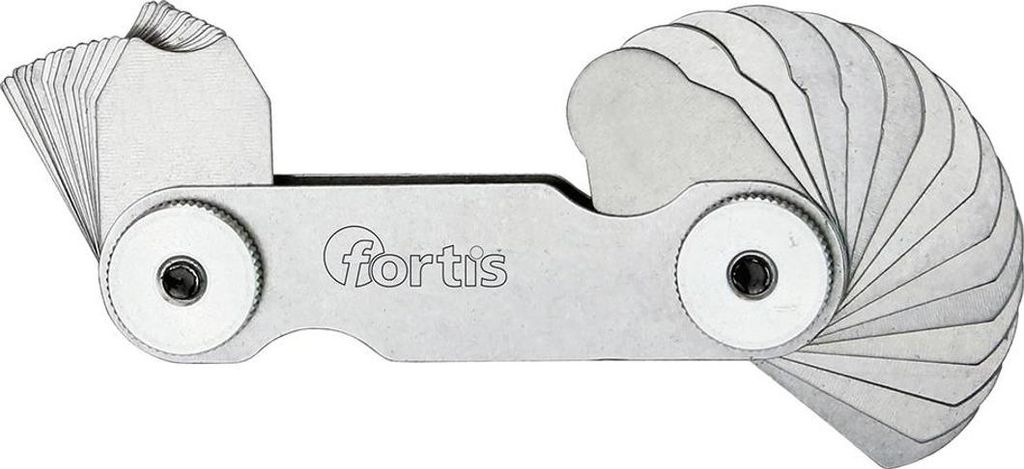 Fortis Radienschablone 15 Blatt 15,5-25,0mm