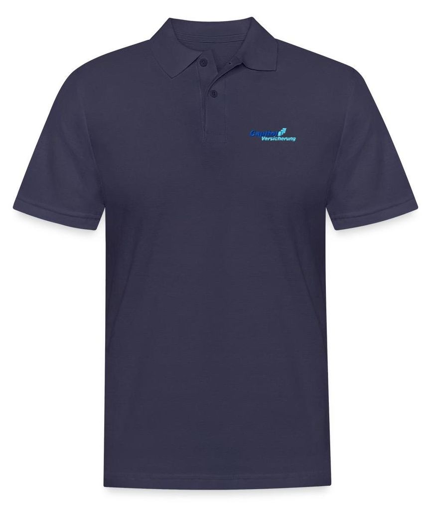 Spreadshirt Stromberg Gesticktes Logo Der Capitol Versicherung Herren Poloshirt, XL, Navy