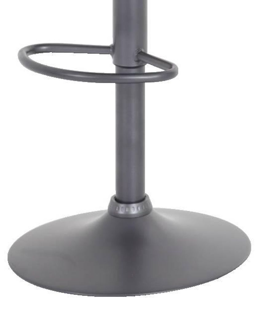 Barhocker Sonja H braune Mikrofaser & grauer Fuß Produktbild 
