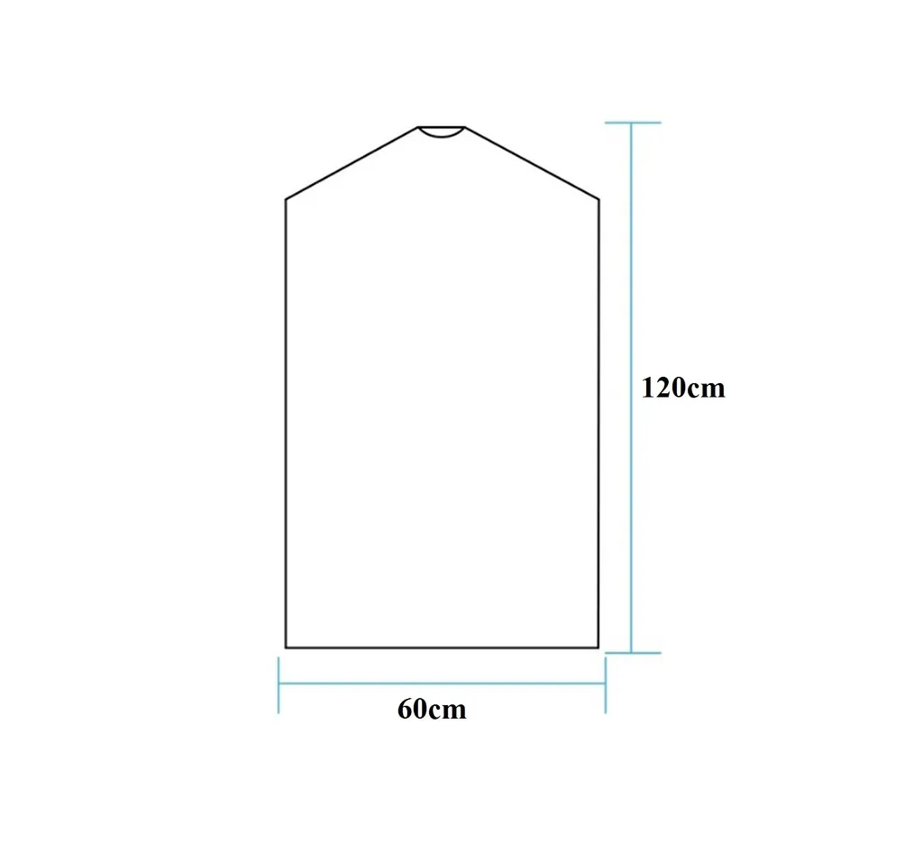ASelected 8 Sacchetti Per Abiti Lunghi 140 Cm - Copriabiti Trasparenti Con Cerniera Antitarme