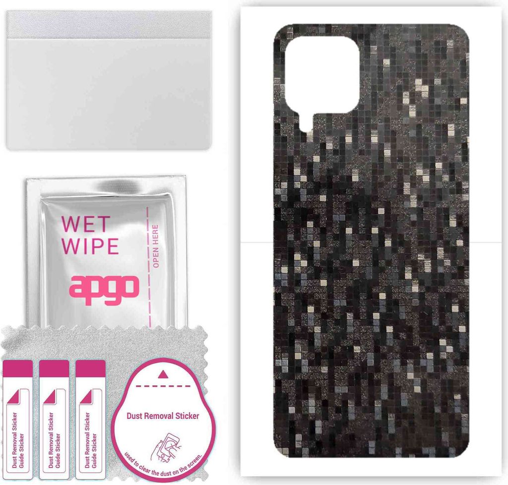 apgo Rückseite Schutzfolie, Skin, kompatibel mit Samsung Galaxy A22, Hinten Displayschutzfolie aus Vinylfolie, kratzfest, einfache Montage - Carbo...
