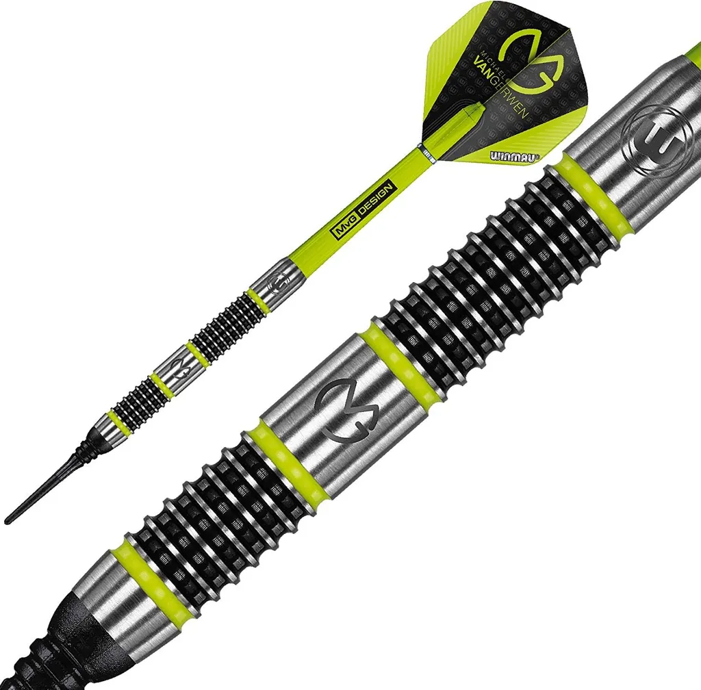 Jeu de Fléchettes de Compétition 20g MVG Aspire Soft Tip en Tungstène - 3