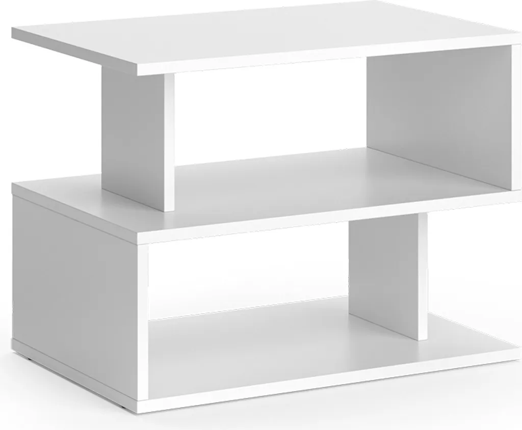 Table basse Vicco Shelby Blanc 59x39cm modèle 37508 pour votre salon