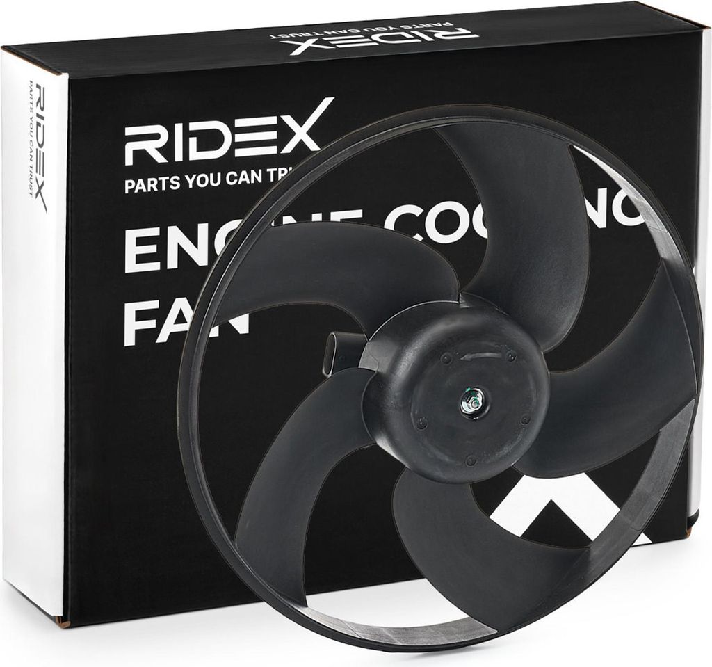 RIDEX 508R0003 Lüfter Motorkühlung Kühlerlüfter passend für PEUGEOT 206 Schrägheck (2A/C) Wasserkühler