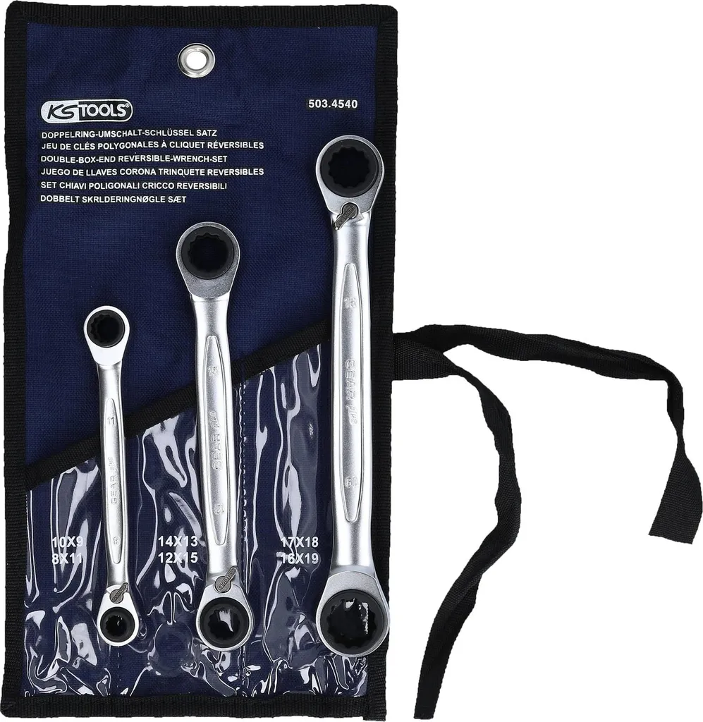 Réparez plus vite avec les clés à cliquet double anneau 4 en 1 KS Tools