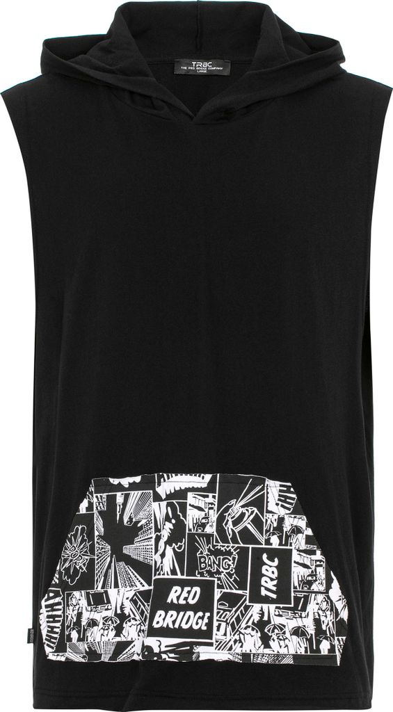 Red Bridge Herren Tank Top Fresh Air T-Shirt Ärmellos Schwarz L