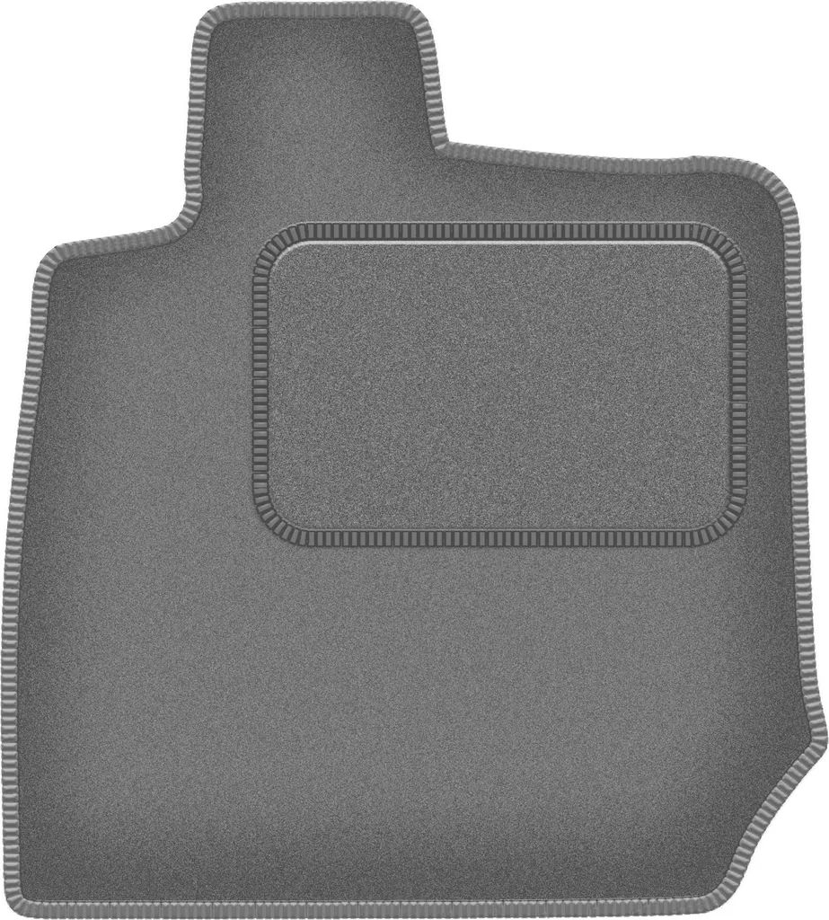 Tappetino conducente in velluto grafite compatibile con Isuzu D-MAX III (2019-, pickup) – con fissaggi – su misura
