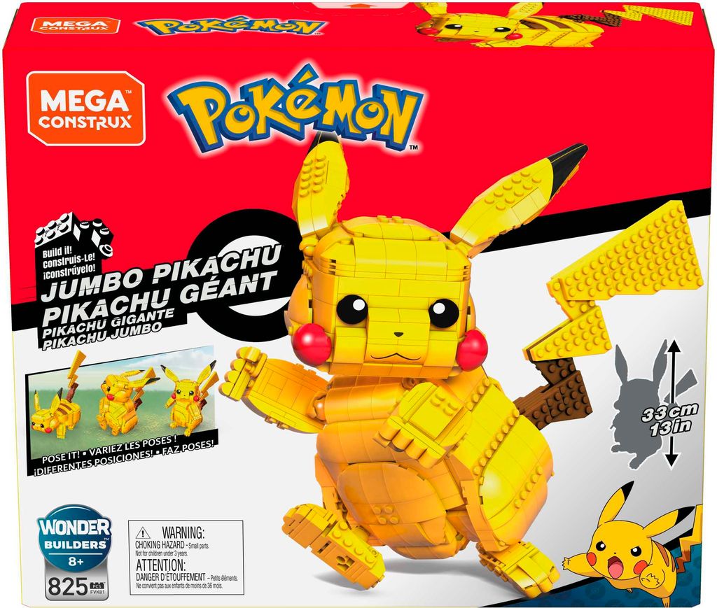 Mattel FVK81 Mega Construx Pokémon Jumbo Pikachu Obrázek produktu 17