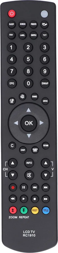 Telecomando Ricambio RC1910 Toshiba | Nero | No Configurazione