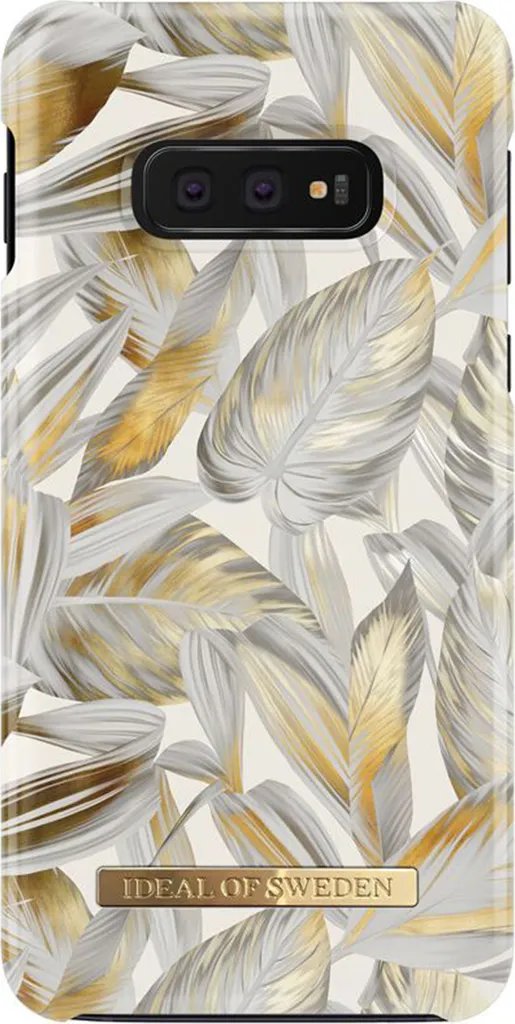 Samsung S10e Cover iDeal of Sweden Platinum Leaves | Must-Have