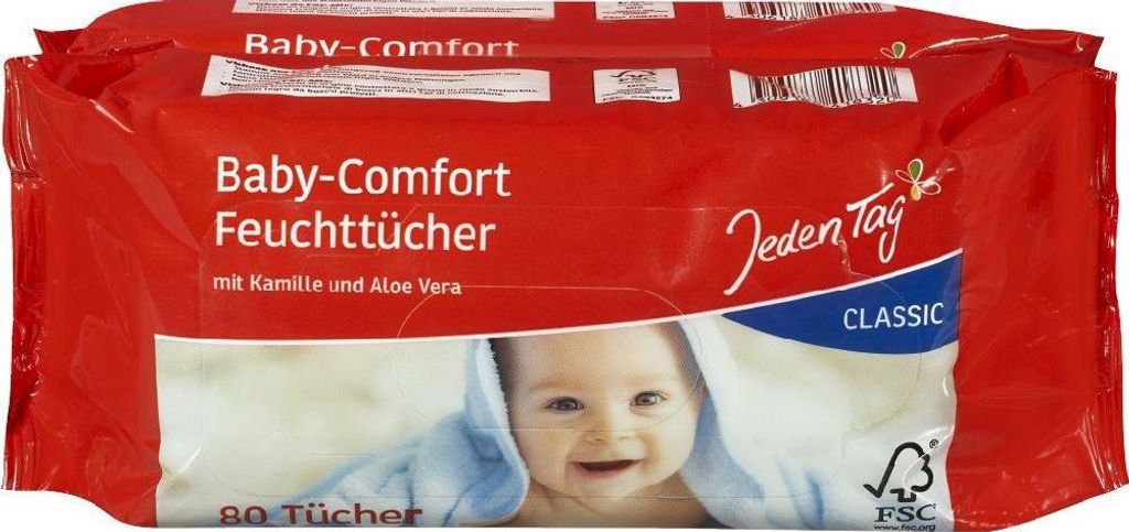 Jeden Tag Baby-Comfort Feuchttücher Classic (2 x 80 Bl)