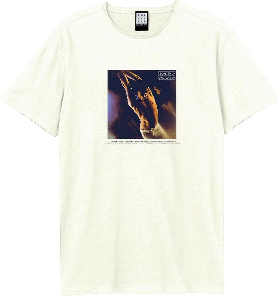Amplified - "New Values" T-Shirt Rückseitiger Aufdruck für Herren/Damen Uni GD1947 (3XL) (Altweiß)