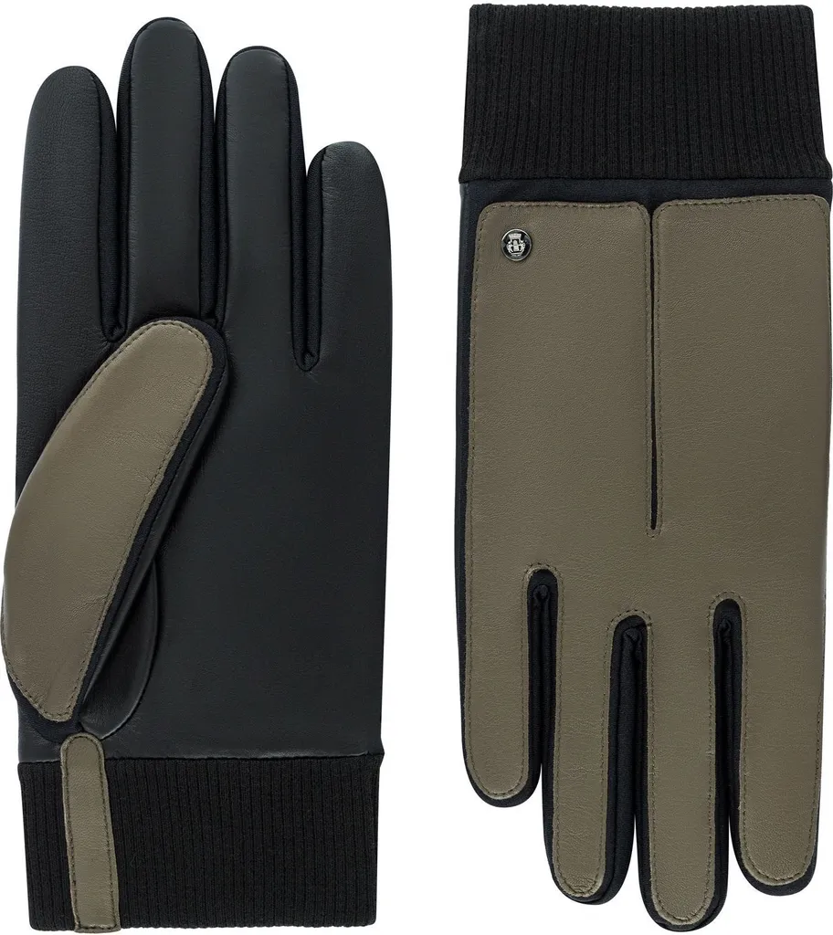 Roeckl Touch Guanti Pelle Uomo/Donna | Polsino Maglia Anti-Gelo
