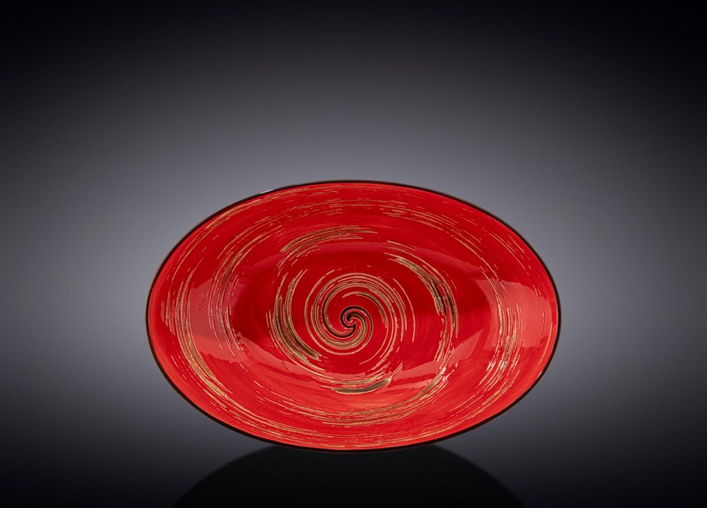 Wilmax Schale oval 25 cm Rot Porzellan WL-669240/A