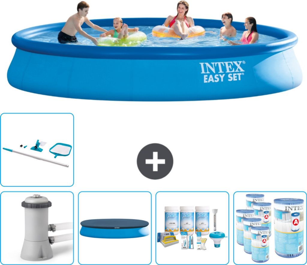 Intex runder aufblasbarer Easy Set-Schwimmpool – 457 x 84 Produktbild 