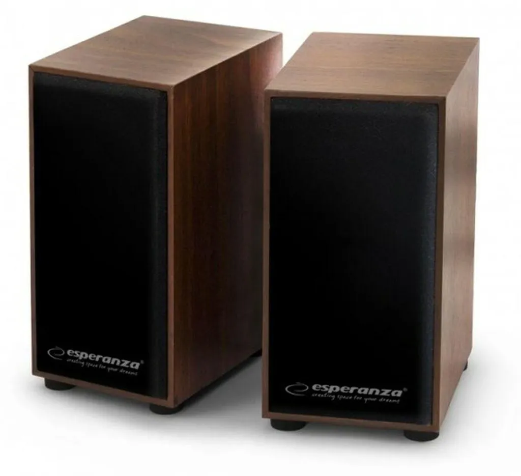 Casse PC Legno Esperanza 2.0 FOLK 6W - Altoparlanti USB Desktop