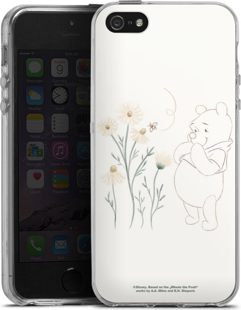 DeinDesign Handyhülle für Apple iPhone 5s Silikon Hülle Case Smartphone Schutzhülle Biene Disney Winnie Puuh