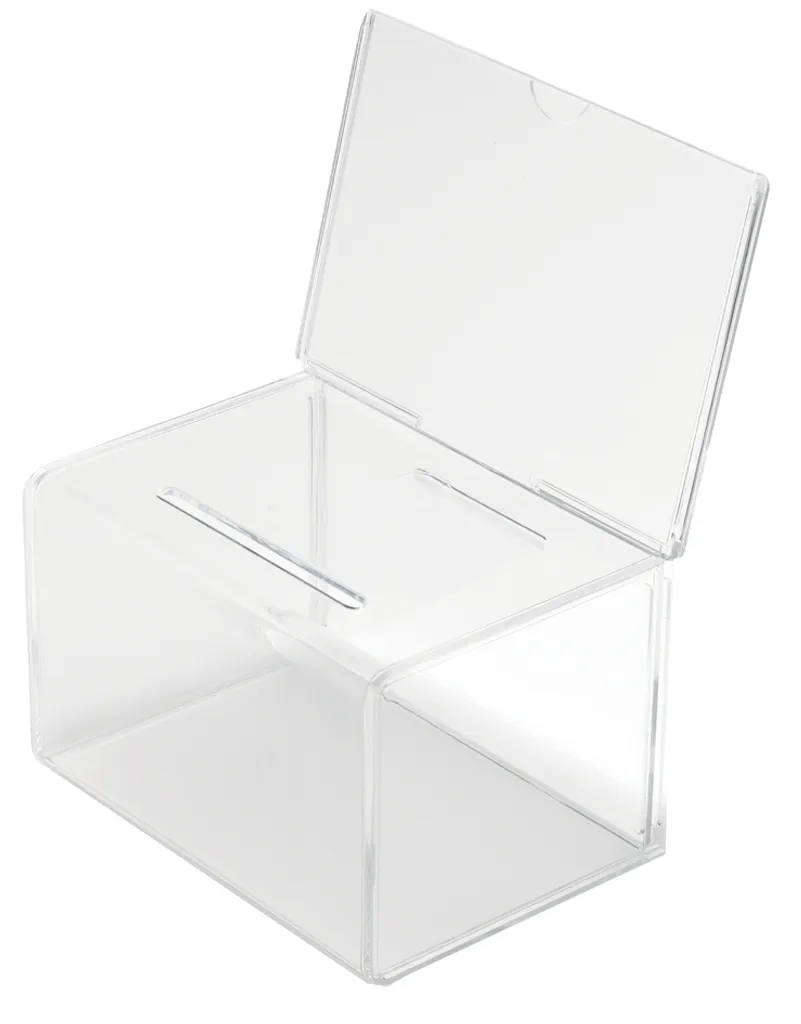 Boîte de Rangement Cristalline en Acryl Deflecto 66001EU Haute Résistance