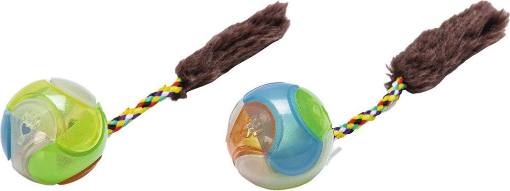 Beeztees Leuchtball - Katzenspielzeug - Kunststoff - Farblich Sortiert -