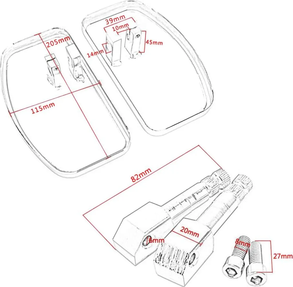 Repose-pieds larges type plateau pour moto Chopper custom avec inserts - 9