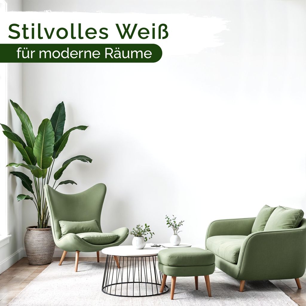 Wandfarbe Weiß Matt Innenfarbe – Deckkraft Klasse 1, Produktbild 