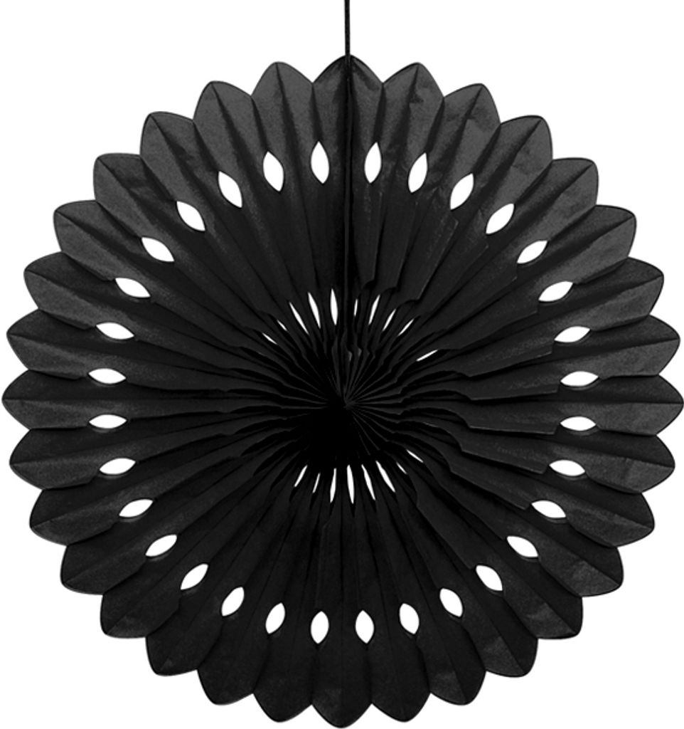Deko Fächerblume Black And White Party 40cm Produktbild 