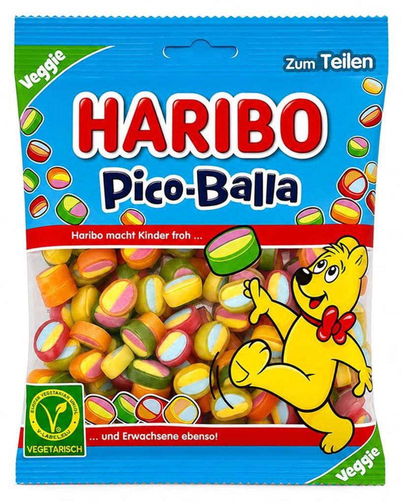 HARIBO Pico-Balla Tüte Fruchtgummi mit Schaumzucker 160g