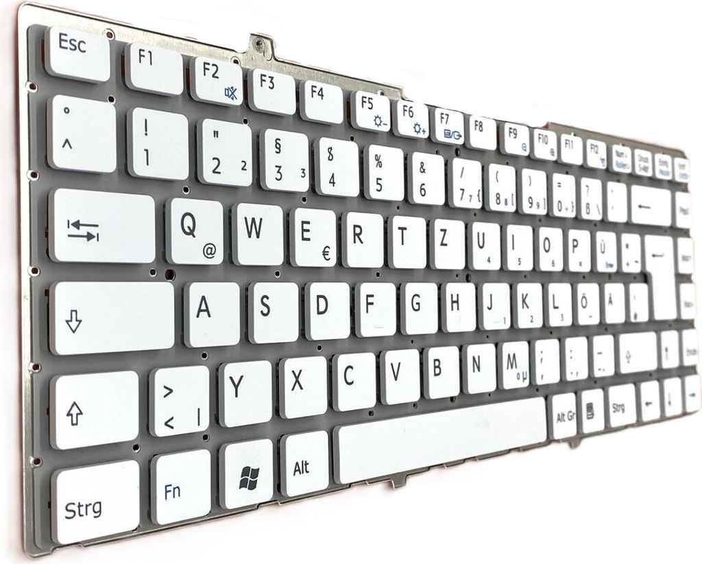 DEUTSCHE - Weiß ohne RahmTastatur für Sony Vaio VGN-FW31J , VGN-FW31M
