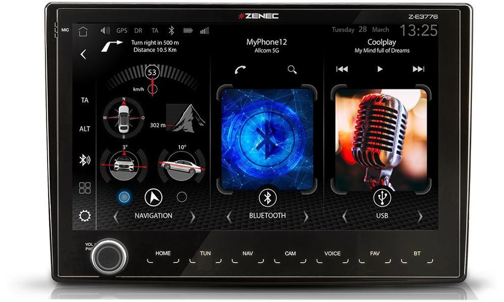 ZENEC Z-E3776 Infotainer für Fiat Ducato Android Auto Apple Produktbild 