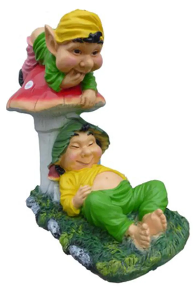 Statue de Jardin Troll Chômeur Paresseux 60cm Décoration Originale