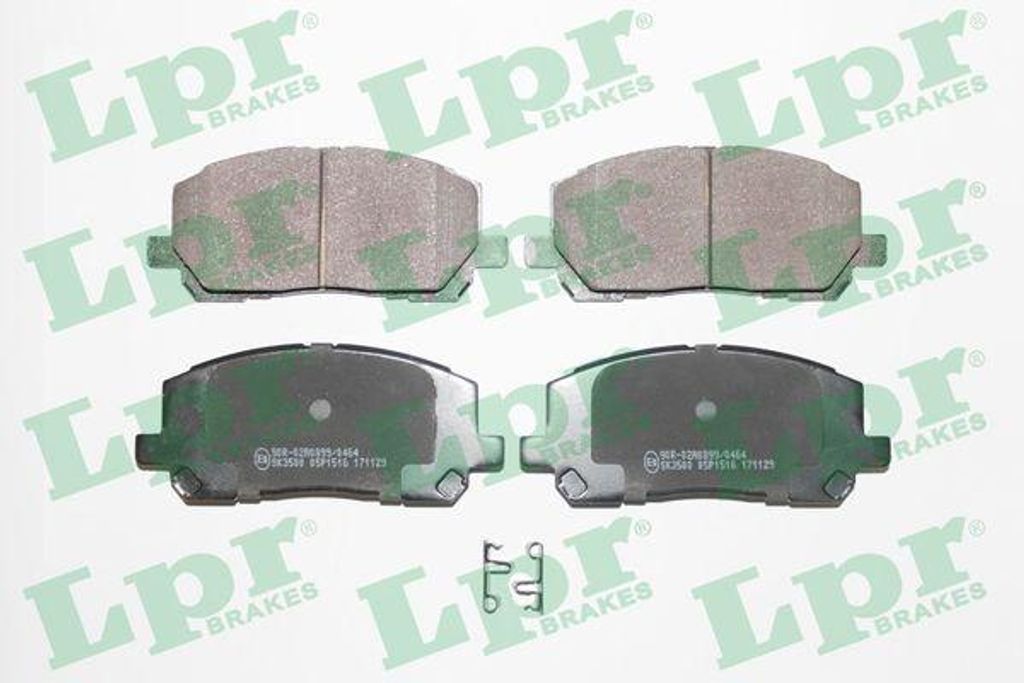 LPR 05P1516 Bremsbelagsatz, Scheibenbremse OE 0446548040 kompatibel mit RX