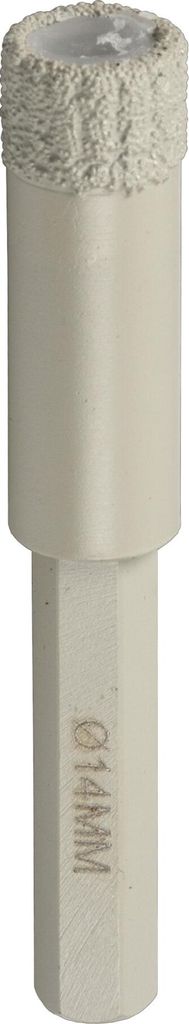 Klingspor DB 600 F Bohrkronen, 12 x 40 mm 1 Segmente 10 mm, geschlossener Rand 1/3 Bit, sechskant