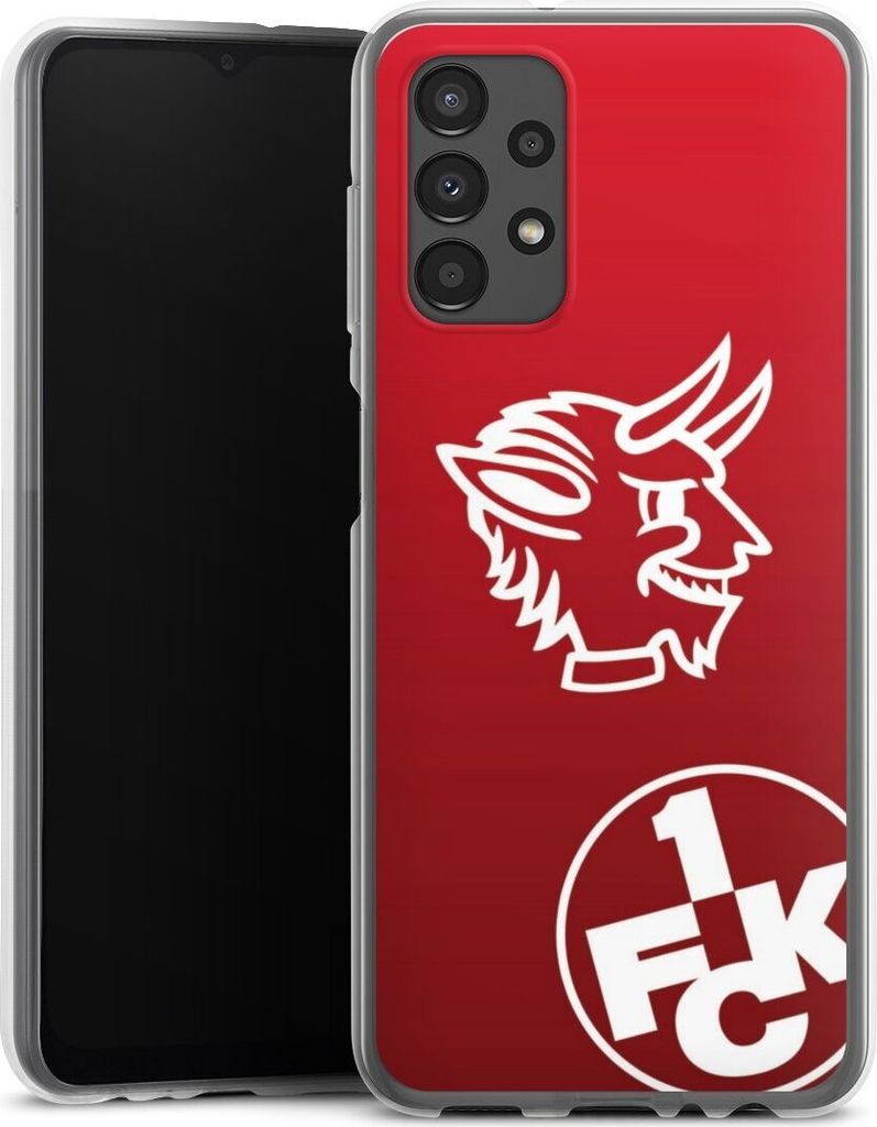 DeinDesign Handyhülle für Samsung Galaxy A13 4G Silikon Hülle Case Smartphone Schutzhülle 1. FC Kaiserslautern Offizielles Lizenzprodukt Teufel