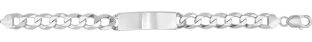 Gourmette identité Homme Argent 925 - 22cm x 12mm 35g - Modèle TRS25342