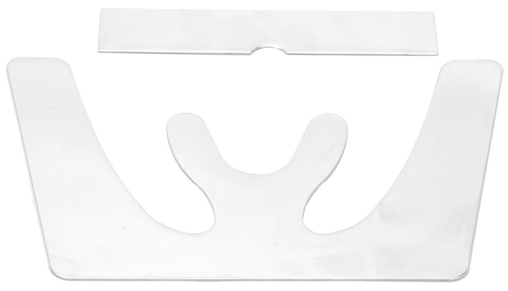 Dental-Oberkiefer-Plane-Platte, Okklusalbiss-Zubehör aus Edelstahl