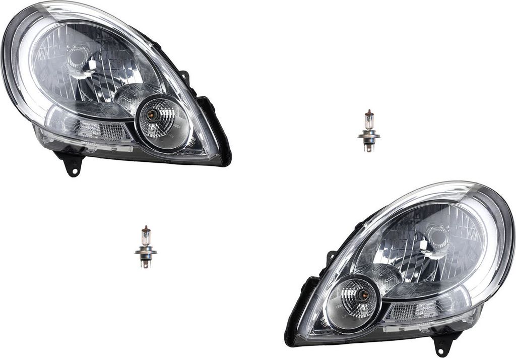 Johns, Scheinwerfer Halogen passend für Renault Kangoo FW0 KW0 08-13 mit H4 Set Li. Re. 7701068181 7701068178