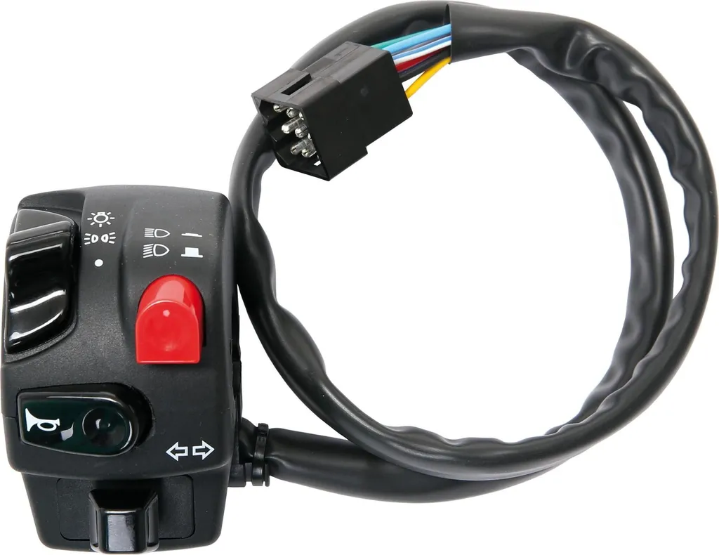 Devio Luci Moto Domino 0060AA.9A.04-04 Sinistro con Cablaggio Molex - 4
