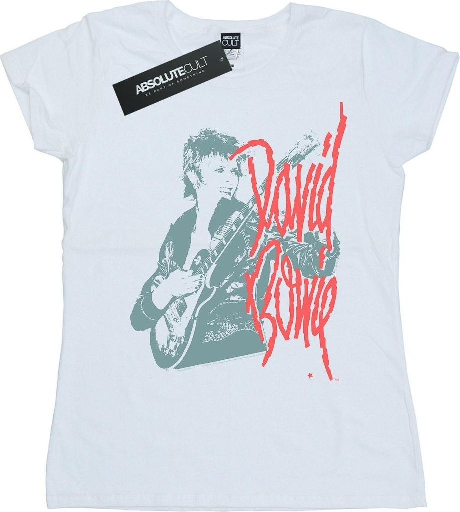 David Bowie - T-Shirt für Damen BI16816 (M) (Weiß)