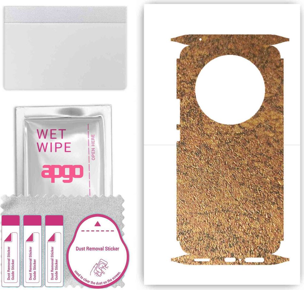 apgo Rückseite + Seiten Schutzfolie, Skin, kompatibel mit Honor X50, Hinten Displayschutzfolie aus Vinylfolie, kratzfest, einfache Montage - Rosti...