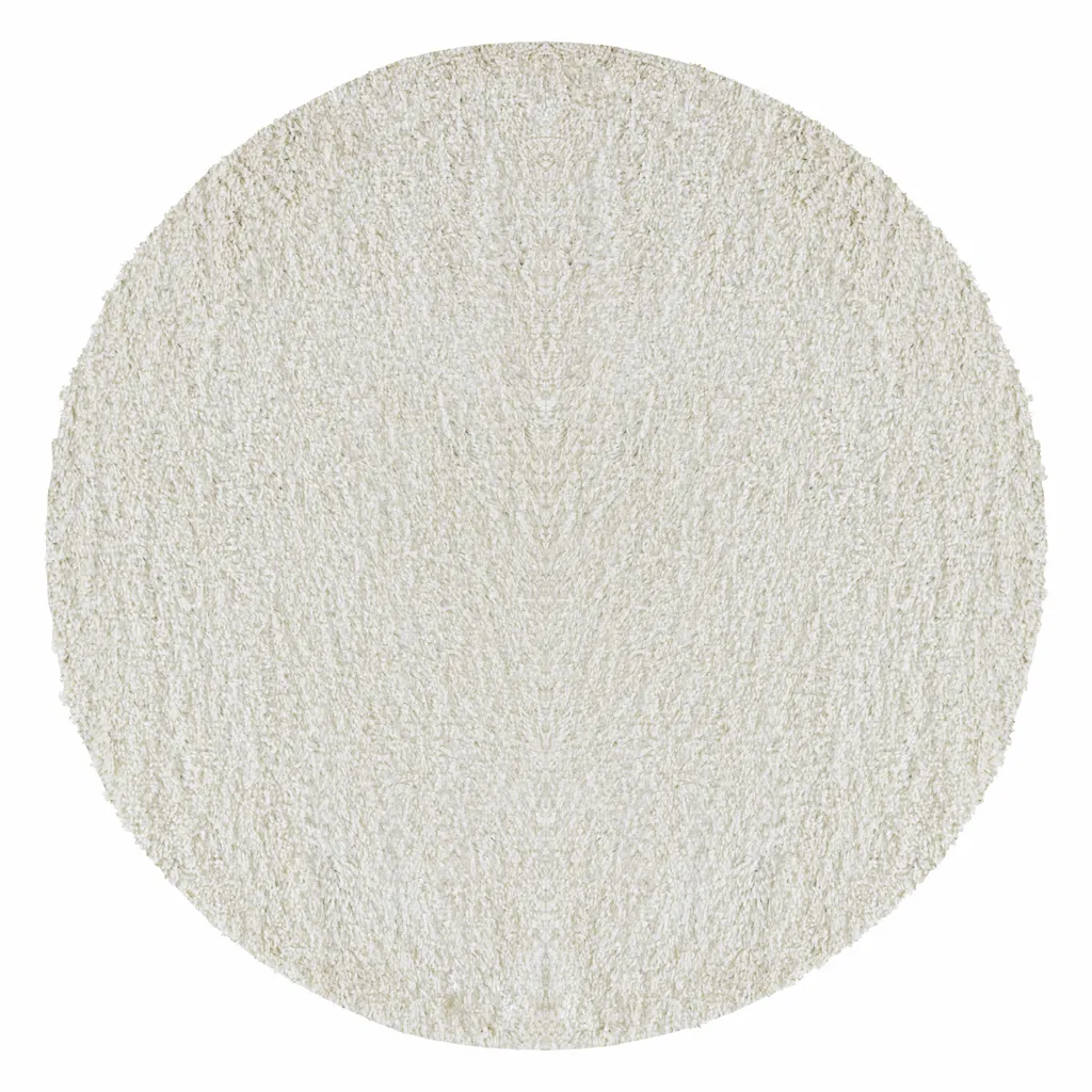 Tapis Rond Crème 80 cm : La Solution pour Sols Froids et Coins Nus