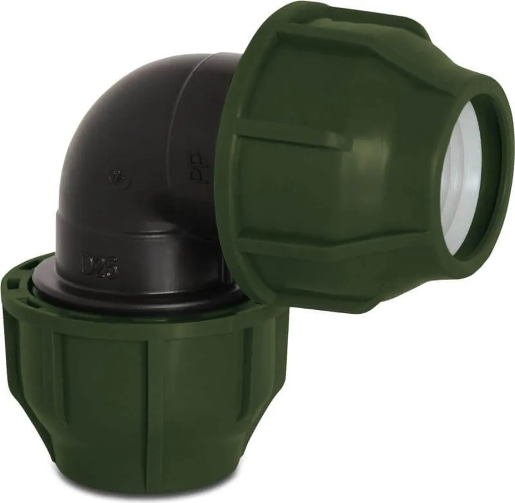 Coude 25 mm anti-fuite 10 bar en PP pour réparation tuyauterie eau