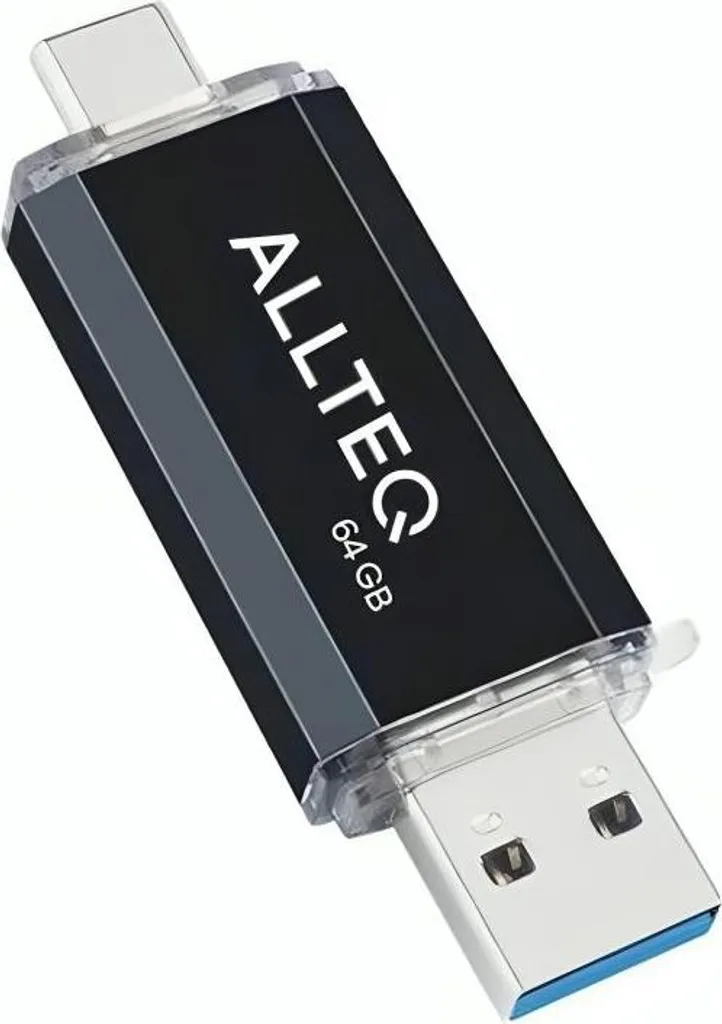 Clé USB C pour libérer mémoire smartphone Allteq 64 Go rapide noir