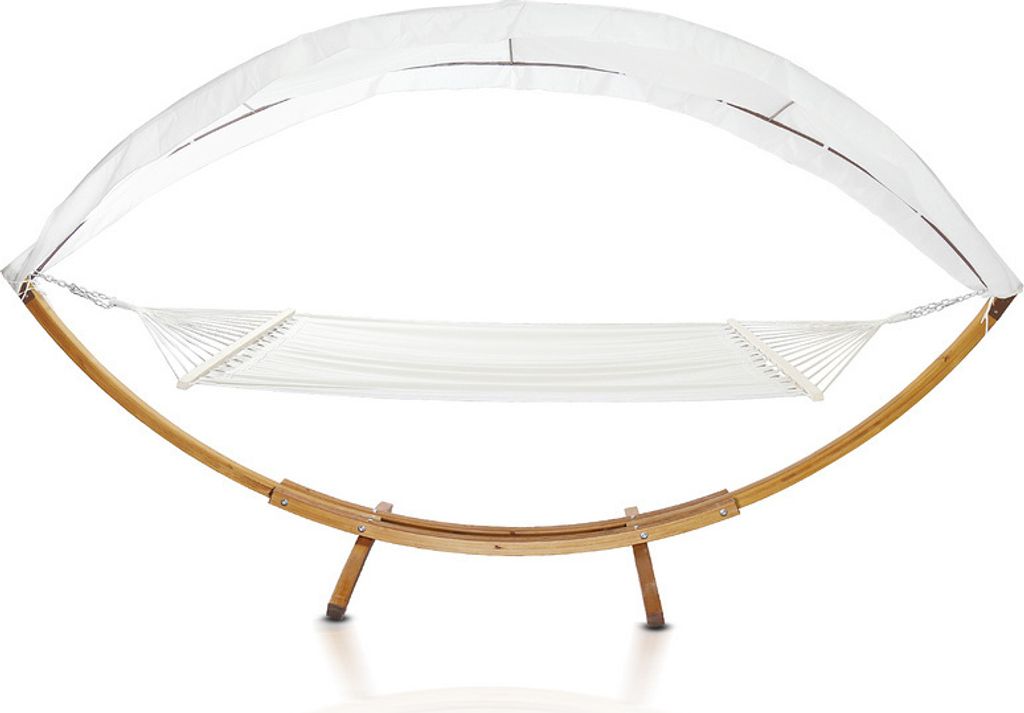 Hängematte mit Gestell Hängematten Hängesitz Hängemattenset Outdoor Relax Stabhängematte Lärchenholz 415cm